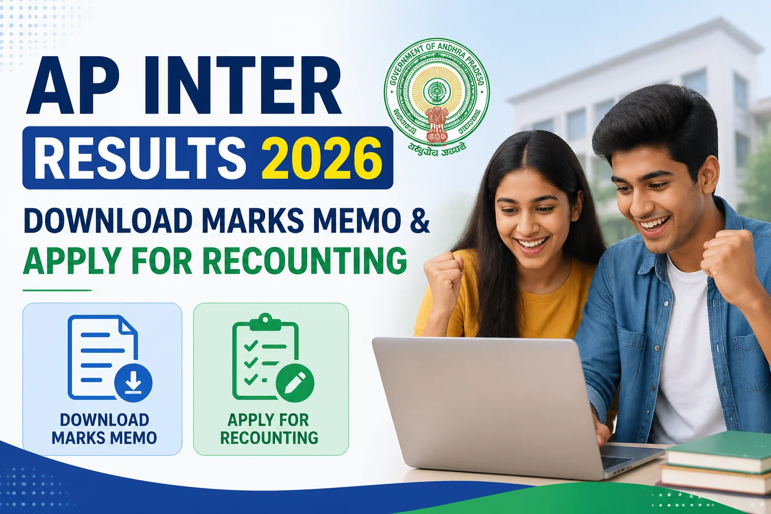 AP Inter Results 2026: Download Marks Memo & Apply for Recounting