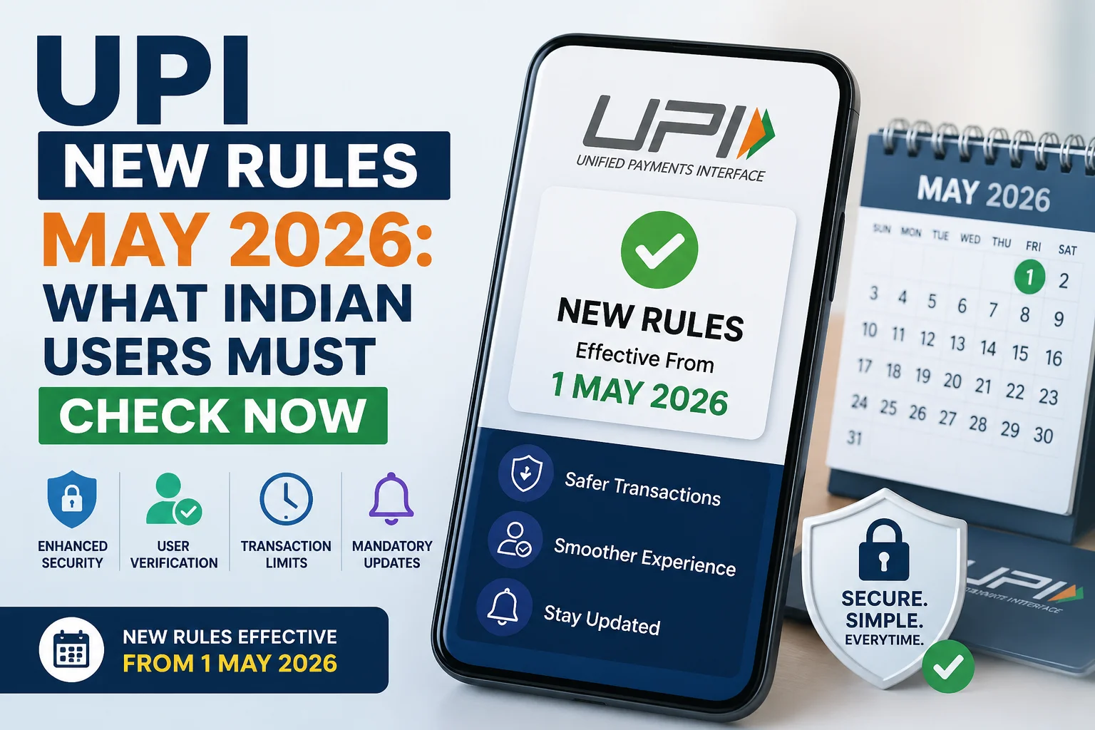 UPI New Rules May 2026: What Indian Users Must Check Now