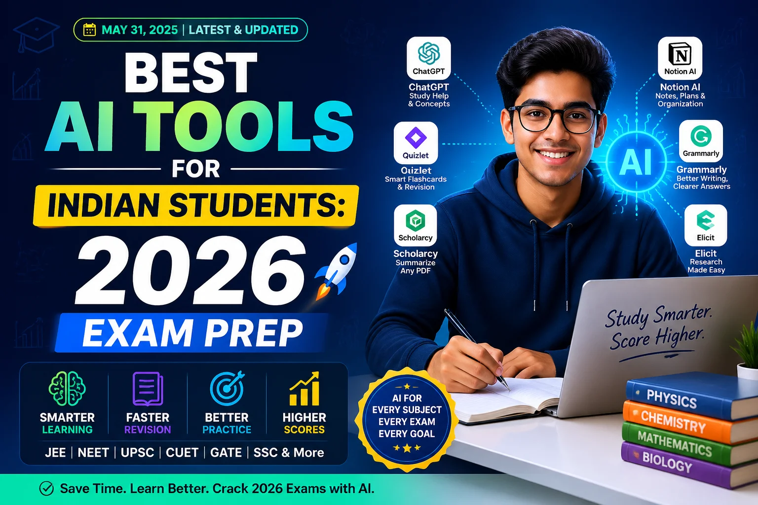 Best AI Tools for Indian Students: 2026 Exam Prep