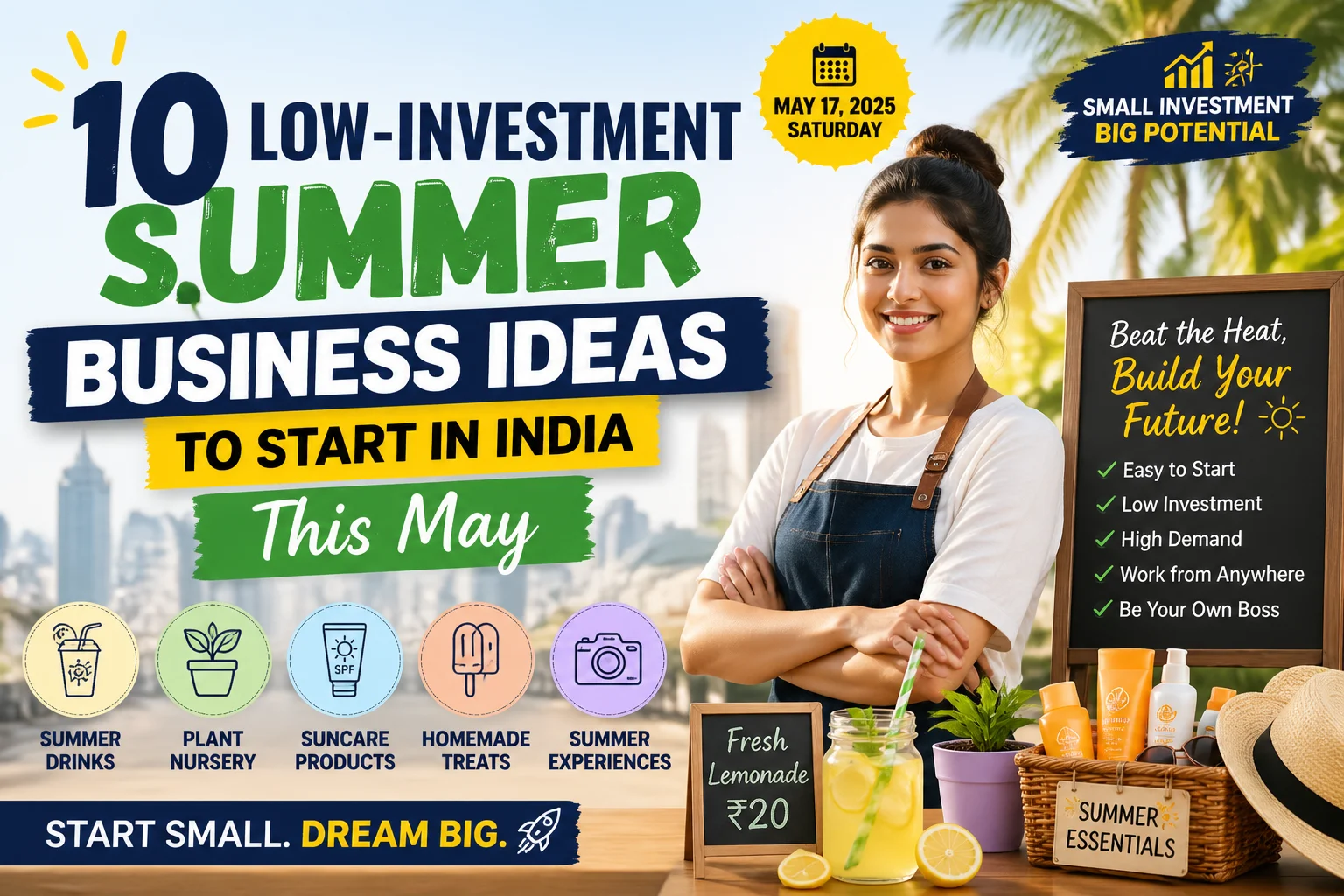 10 Low-Investment Summer Business Ideas to Start in India This May