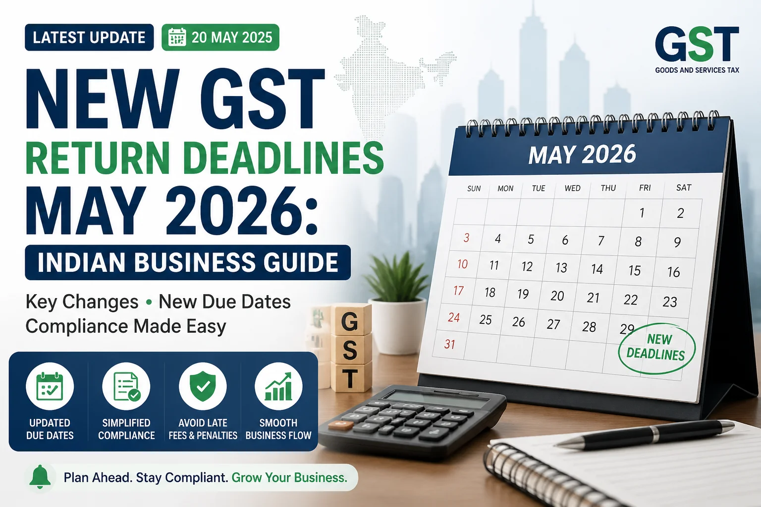 New GST Return Deadlines May 2026: Indian Business Guide