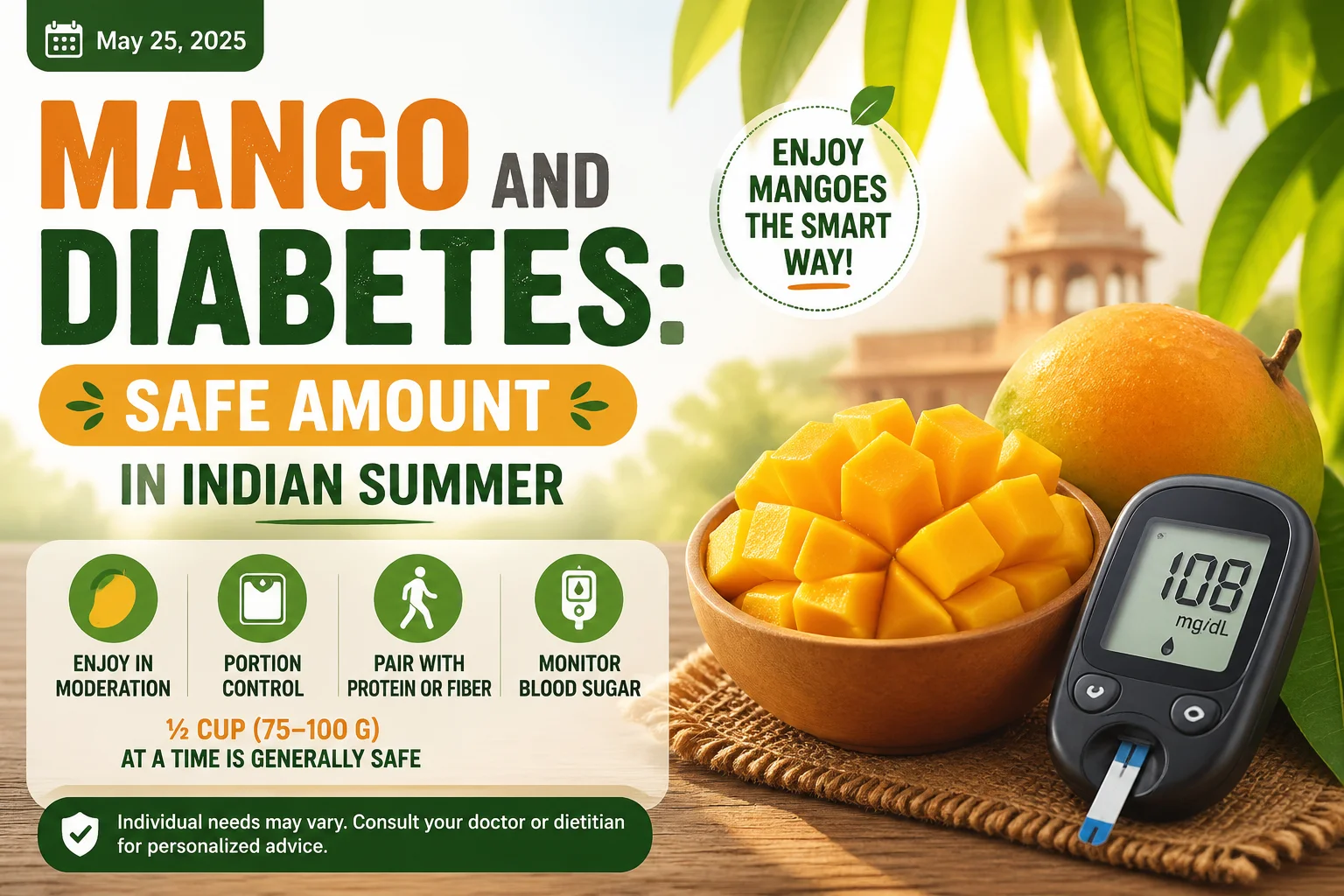 Mango and Diabetes: Safe Amount in Indian Summer