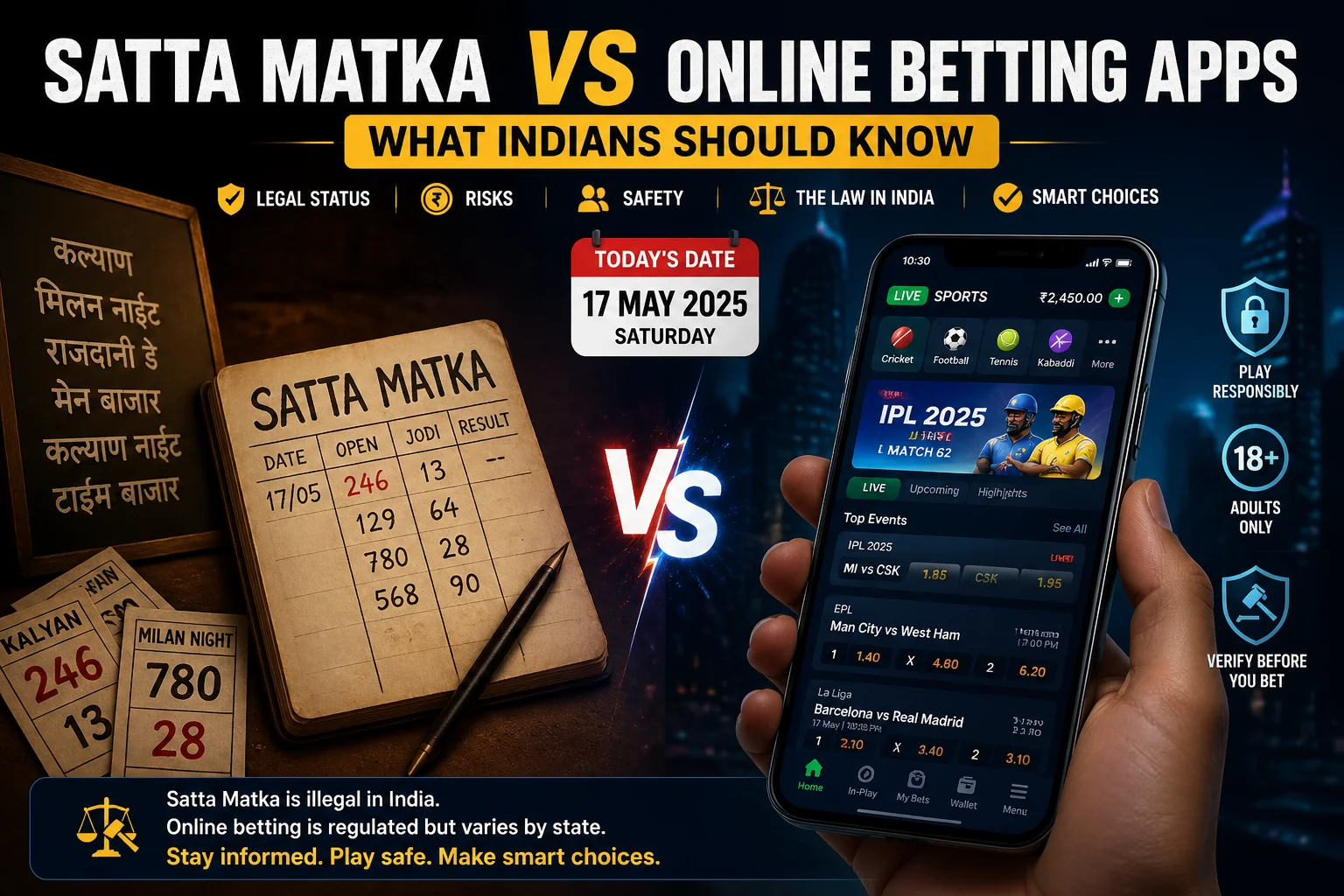 Satta Matka vs Online Betting Apps: What Indians Should Know