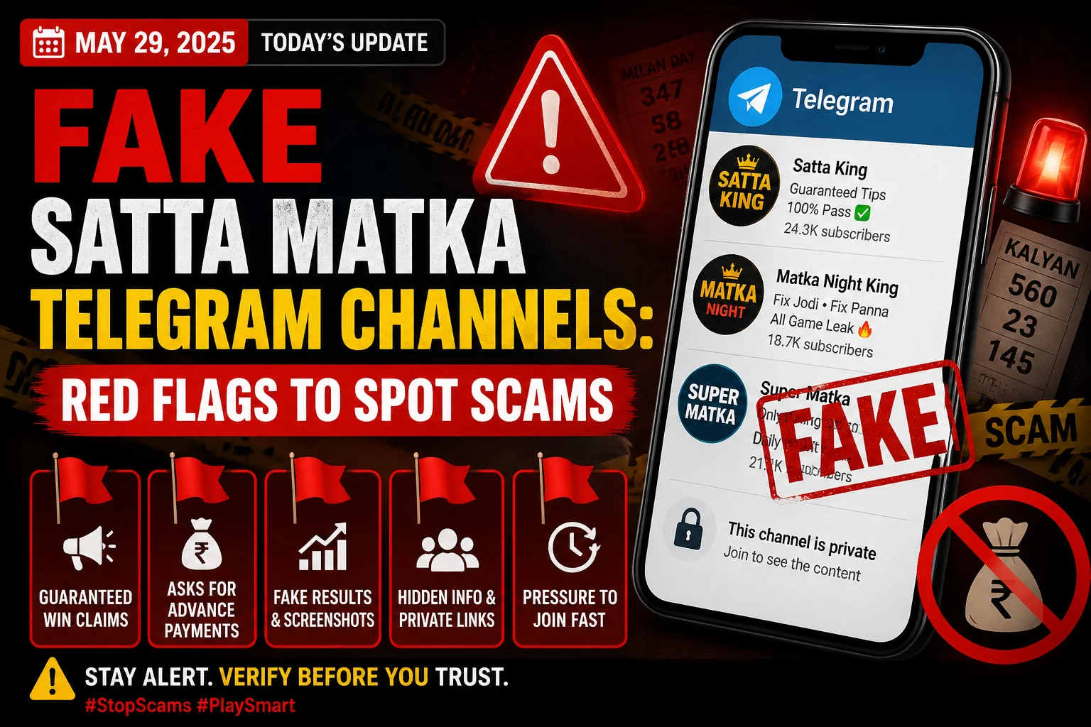 Fake Satta Matka Telegram Channels: Red Flags to Spot Scams