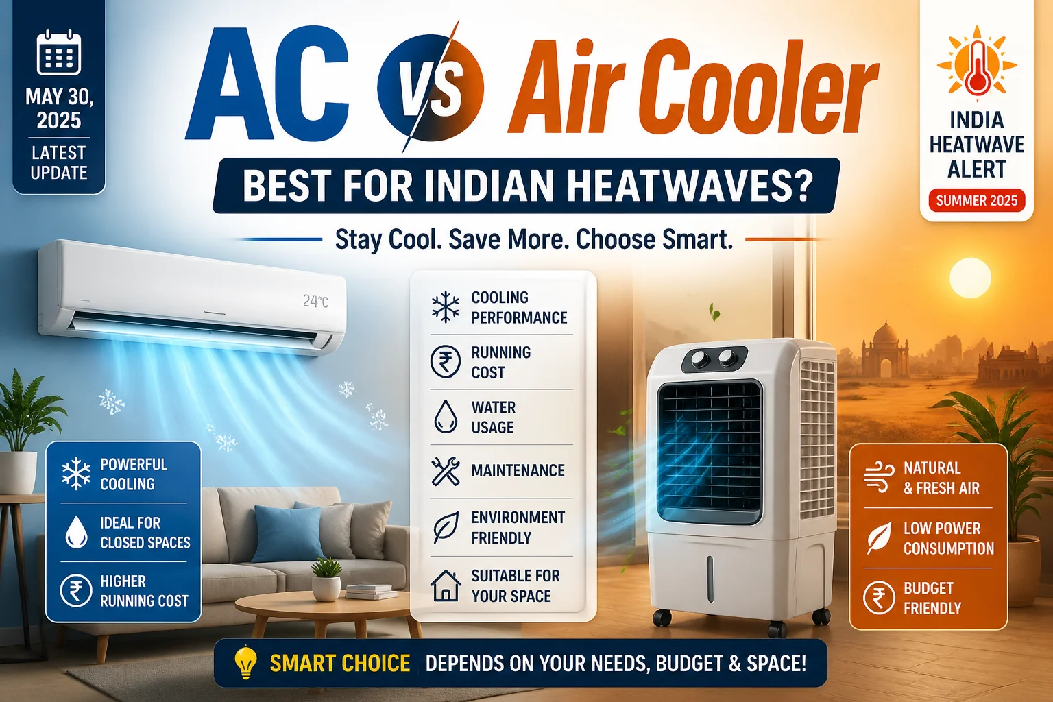 AC vs Air Cooler: Best for Indian Heatwaves?