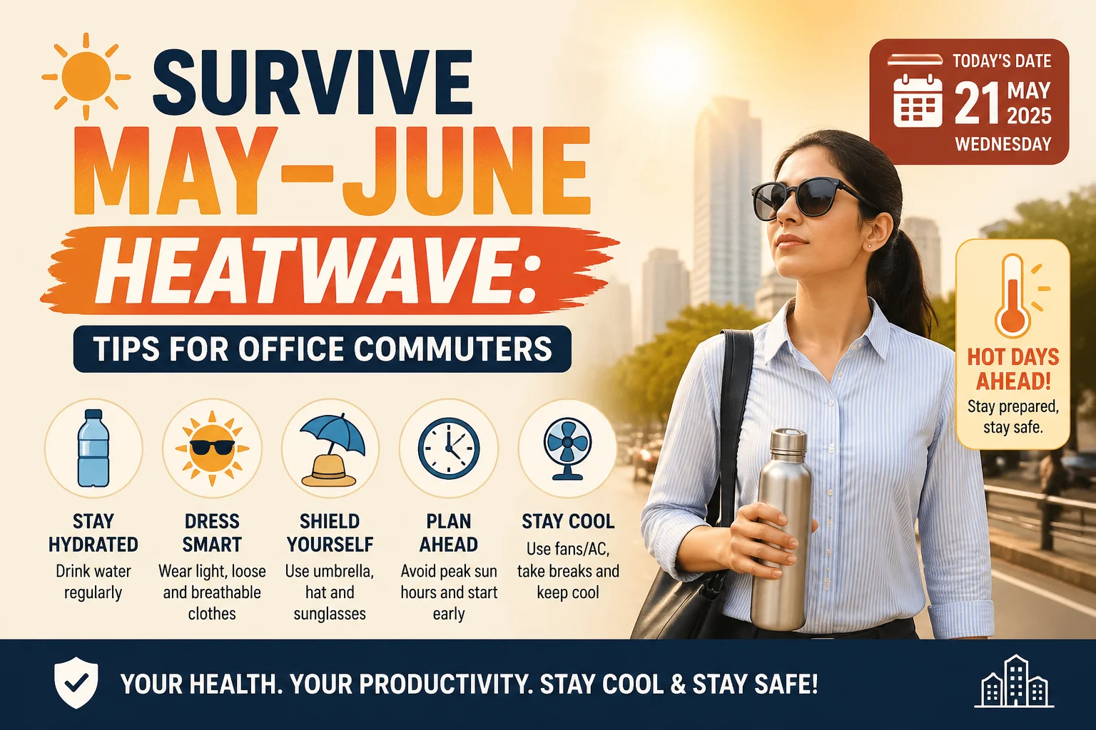 Survive May-June Heatwave: Tips for Office Commuters